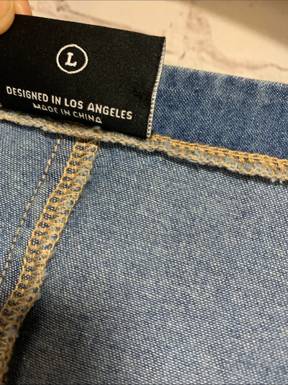 Miou Muse Jean Denim Jumpsuit Size L - Picture 3 of 7
